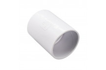 FLOPLAST S/WELD STRAIGHT COUPLING; 40MM WHITE