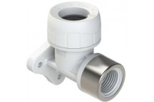 POLYPLUMB ENHANCED - 15X1/2\" WALL PLATE ELBOW - WHITE