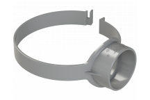 POLYPIPE RING-SEAL STRAPBOSS(OPEN);SIDEFIX 6\"/160 GY