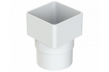 RWSQ112 PIPE ADAPTOR; WHITE