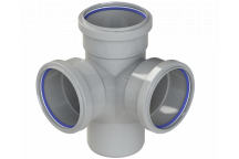 *POLYPIPE RING-SEAL CORNER BRANCH; 4\"/110MM 87.5D GRY