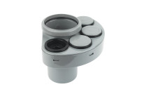 FLOPLAST RING-SEAL SOIL MANIFOLD;4\"/110MM GREY
