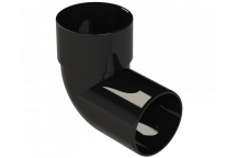 S/WELD SWIVEL BEND 92.5DEG; 50MM BLACK