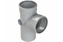 POLYPIPE RING-SEAL SINGL BRANCH;6\"/160MM 92.5D EQ GY