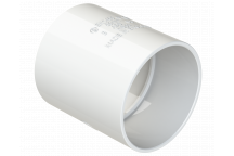 S/WELD STRAIGHT COUPLING; 50MM WHITE