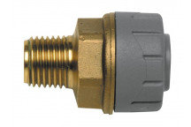 POLYPLUMB MALE BSP ADAPTOR; 10MM X 1/4\"