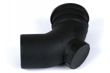 110MM CAST IRON EFFECT 92.5° SINGLE SOCKET ACCESS BEND