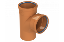 DRAIN EQUAL JUNCTION;87.5D 2XSCKT 4\"/110