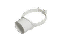 FLOPLAST STRAP BOSS (SIDE CLIP);4\"/110MM SOIL WHITE