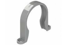 S/WELD PIPE CLIP; 50MM GREY