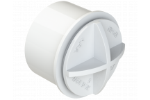 S/WELD SCREWED ACCESS STOP END PLUG; 40MM WHITE