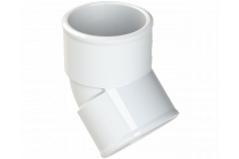 POLYPIPE S2000 32MM MUPVC 45DEG OBT BEND - WHITE