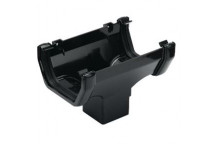 E.TUPLING 114MM SQUARE RUNNING OUTLET - BLACK