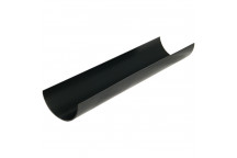 FLOPLAST MINIFLO 2M GUTTER BLACK