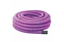 (MWC) TWINWALL DUCTING - 63MM X 50M - PURPLE (INC. COUP)