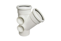 FLOPLAST RING-SEAL BRANCH 135 DEG;4\"/110MM SOIL WHITE