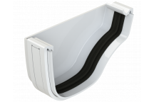 OGEE EXTRA EXTERNAL STOP END; LEFT WHITE