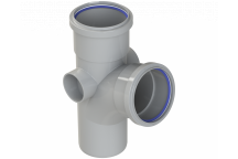 POLYPIPE RING-SEAL SINGLE BRANCH;4\"/110MM 104D EQ GY