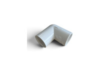 E. TUPLING OVERFLOW 90 DEG KNUCKLE BEND 21.5MM - WHITE