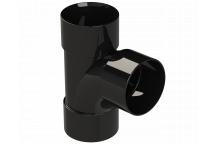S/WELD SWEPT TEE 92.5DEG; 40MM BLACK