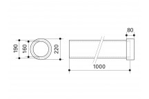 FRANKISCHE PROFI-AIR ISO PIPE 160MM