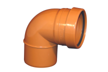 E.TUPLING 110MM UG SINGLE SOCKET 90 KNUCKLE DEGREE BEND