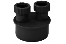 E.TUPLING 32MM SINGLE WASTE ADAPTOR - BLACK