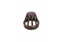E.TUPLING 4\" SOIL VENT TERMINAL (BIRD CAGE) - BROWN
