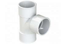 POLYPIPE S2000 50MM MUPVC 92.5DEG SWEPT TEE - WHITE