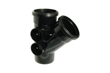 FLOPLAST RING-SEAL BRANCH 135 DEG;4\"/110MM SOIL BLACK