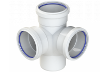 *POLYPIPE RING-SEAL CORNER BRANCH; 4\"/110MM 87.5D WHT