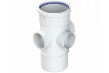 POLYPIPE RING-SEAL BOSS PIPE; 4\"/110MM WHITE