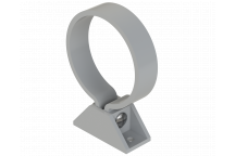 DPR68 PIPE CLIP (COMPLETE UNIT); WHITE