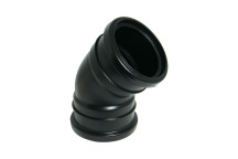 FLOPLAST RING-SEAL 135 D/S BEND;4\"/110MM SOIL BLACK