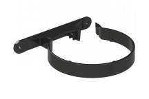POLYPIPE RING-SEAL PIPE CLIPS (PLASTIC);6\"/160MM BLK