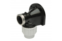 PLASSON WALL PLATE ELBOW - 25MM X 3/4\" (PP)