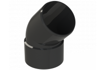 POLYPIPE RING-SEAL OFFSET BEND; 3\"/82MM 135 DEG BLCK
