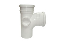 FLOPLAST RING-SEAL BRANCH 92.5 DEG;4\"/110MM SOIL WHITE