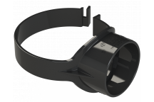 POLYPIPE RING-SEAL STRAPBOSS(OPEN);SIDEFIX 4\"/110 BK