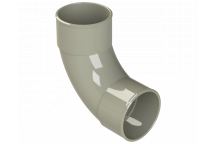 POLYPIPE S2000 50MM MUPVC 92.5DEG SWEPT BEND - SOLV GREY