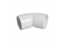 E.TUPLING SOLVENT WASTE 45DEG BEND - 40MM - WHITE