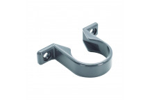 FLOPLAST S/WELD PIPE CLIP; 32MM ANTHRACITE GREY AG