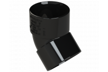 S/WELD OBTUSE BEND 45DEG; 40MM BLACK