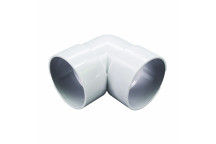 FLOPLAST S/WELD KNUCKLE BEND 90 DEG; 50MM WHITE
