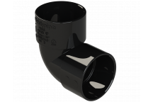 S/WELD KNUCKLE BEND 90DEG; 32MM BLACK