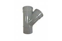 E.TUPLING SOLVENT SOIL 135DEG DOUBLE-SOCKET BRANCH - SOLVENT GREY