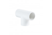 FLO S/WELD O/FLOW TEE; 21.5MM WHITE