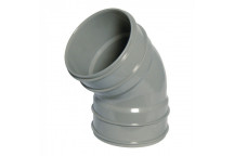 E.TUPLING SOLVENT SOIL 135DEG DOUBLE-SOCKET BEND - SOLVENT GREY