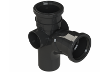 POLYPIPE RING-SEAL SINGLE BRANCH;3\"/82MM 92.5D EQ BK