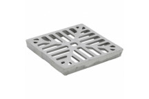 DRAIN SQUARE ALUMINIUM GRID; 4\"/110MM